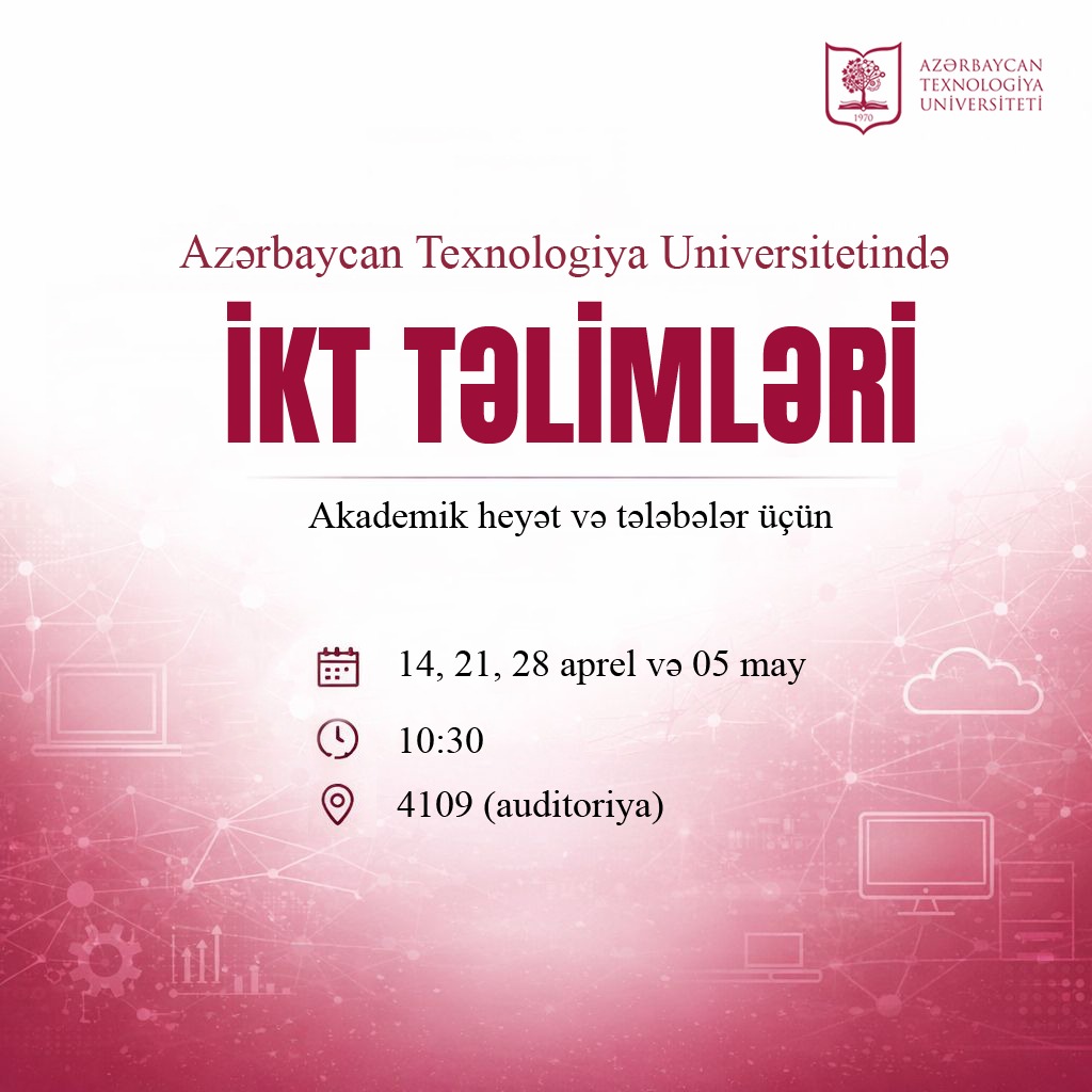 İKT təlimləri təşkil olunacaq