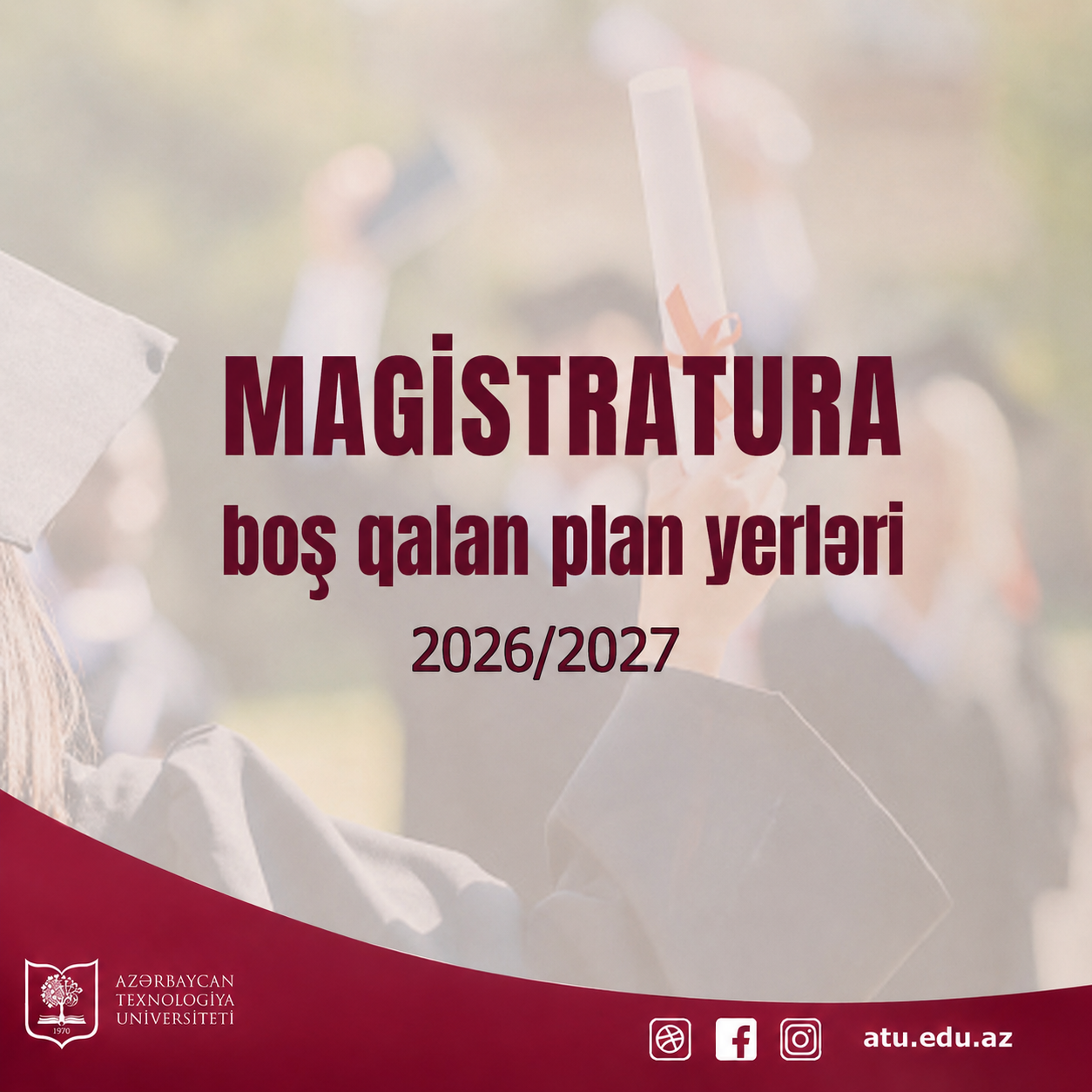 Magistratura - boş qalan plan yerləri (2026-2027)