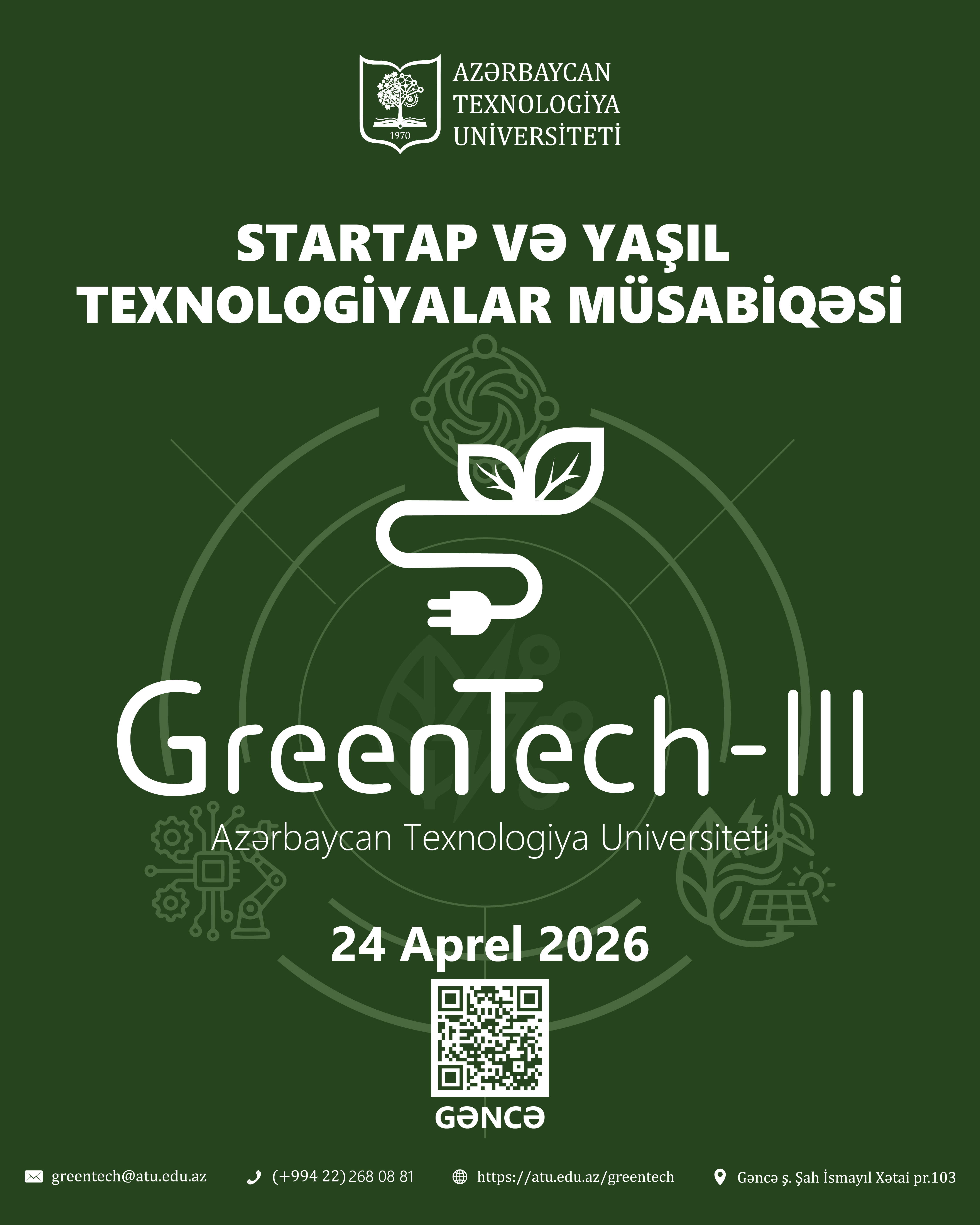 Gənclər, gələcəyin yaşıl texnologiyalarını yaratmağa hazırsınız?