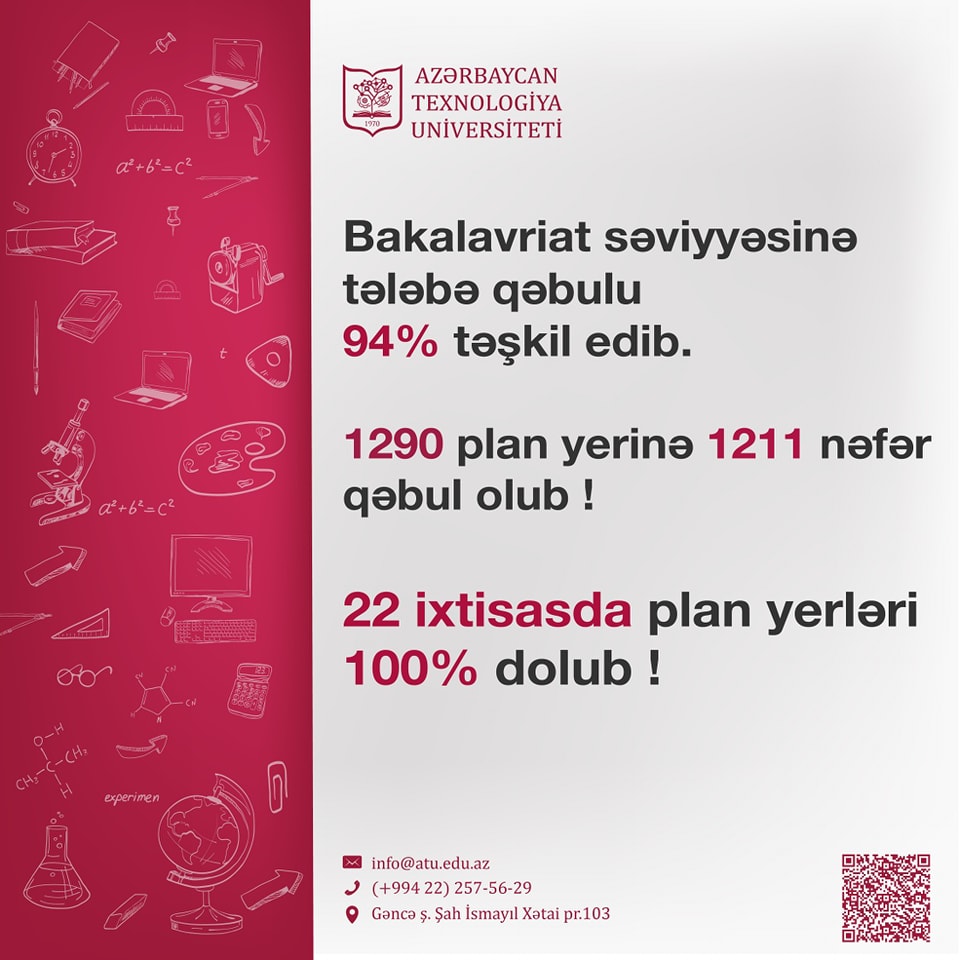 ATU-nun  qəbul tarixində ilk