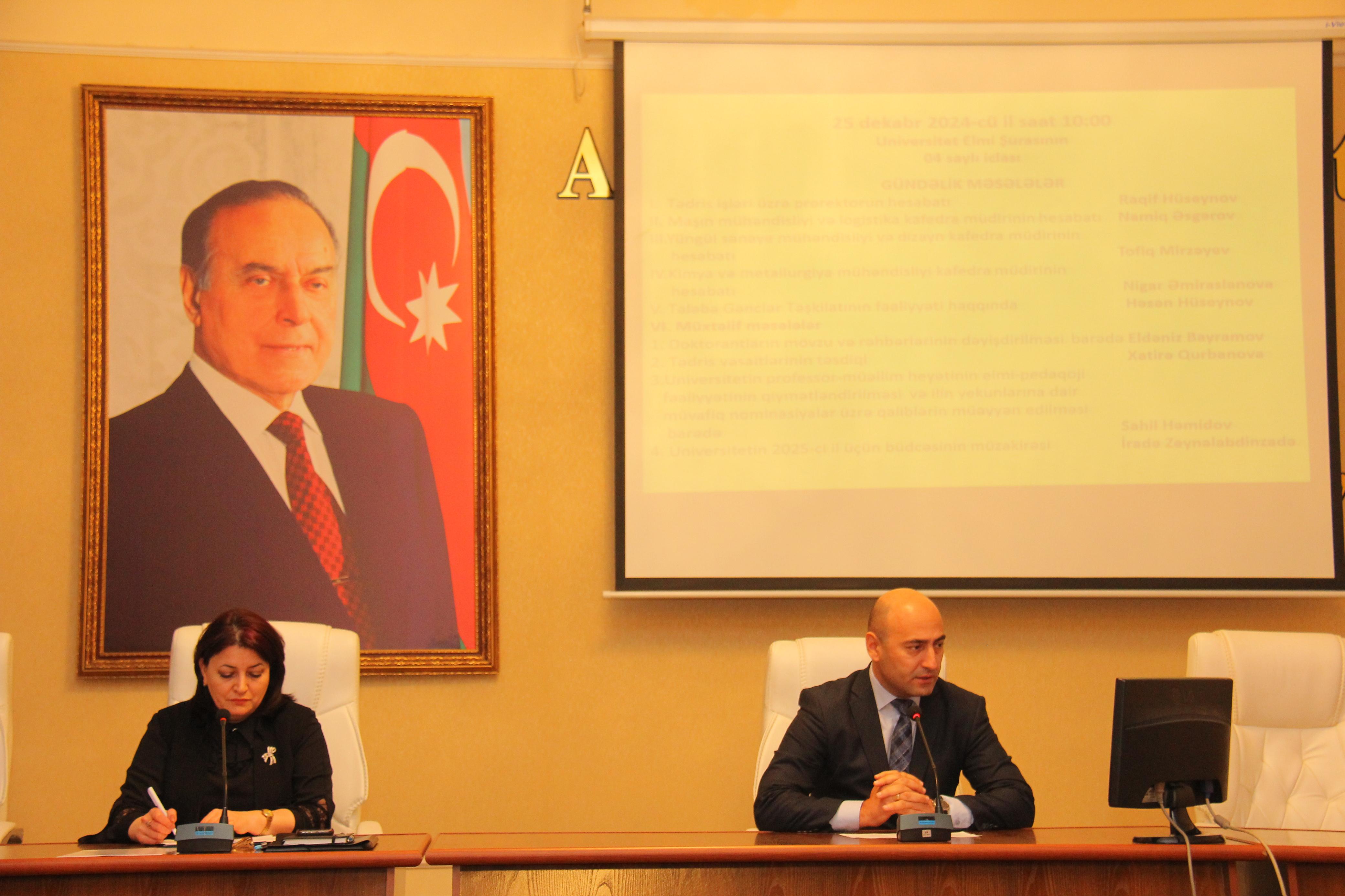 Elmi şuranın növbəti iclası keçirilib