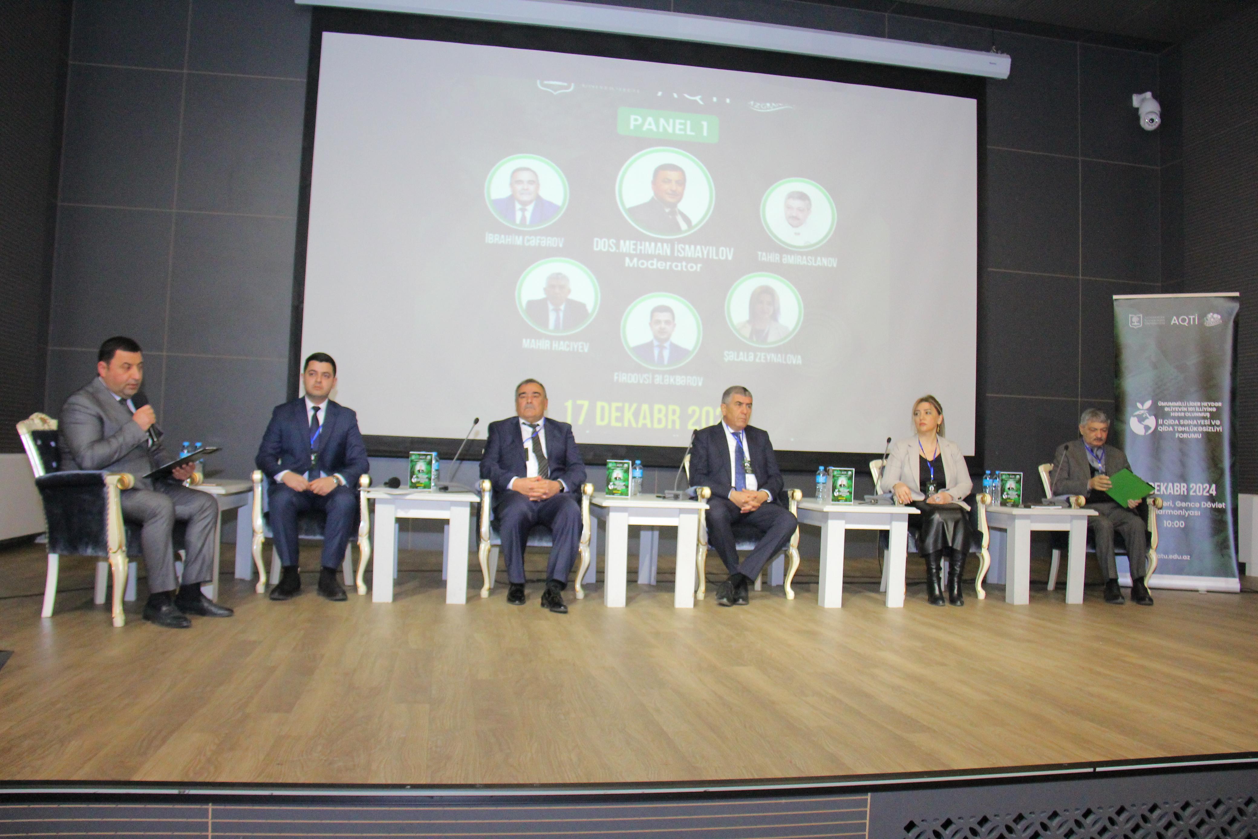 “ll Qida sənayesi və Qida təhlükəsizliyi forumu" iki bölmədə öz işini davam etdirib