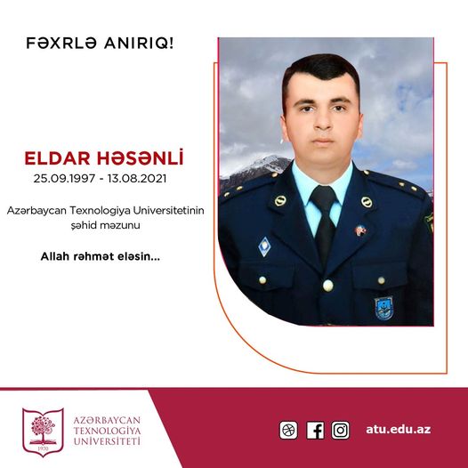 Şəhid məzunumuzun mövlud günüdür