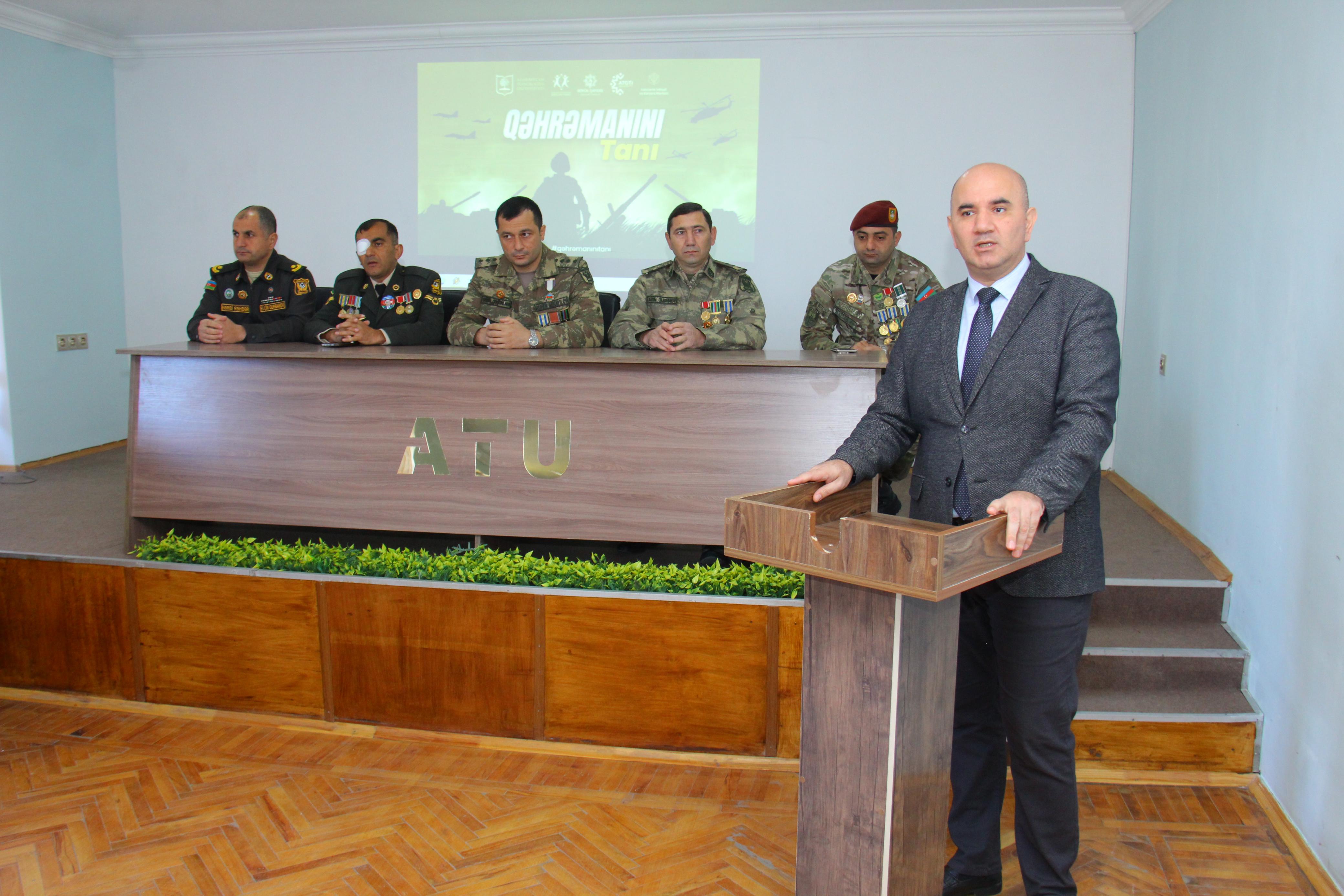 ATU-da zabit və qazilərlə görüş keçirilib