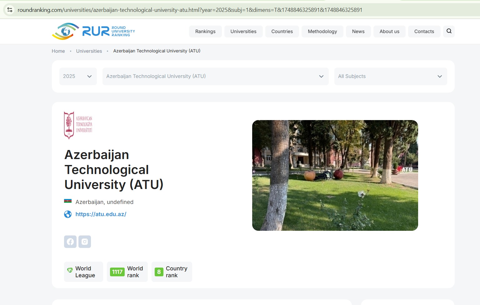 ATU beynəlxalq reytinqdə region universitetləri arasında ilk yerdə!