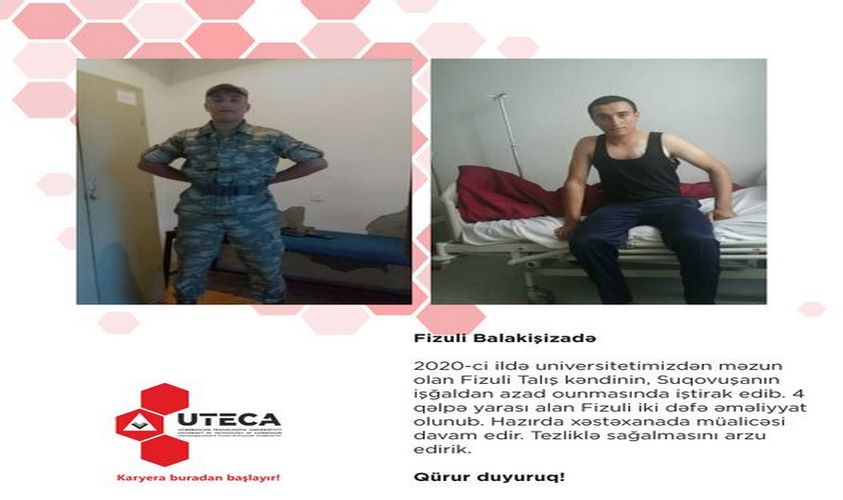 2020-ci il məzunumuz Fizuli Balakişizadə