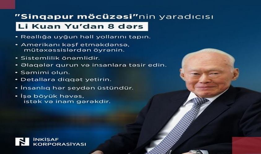Li Kuan Yu`dan 8 dərs 