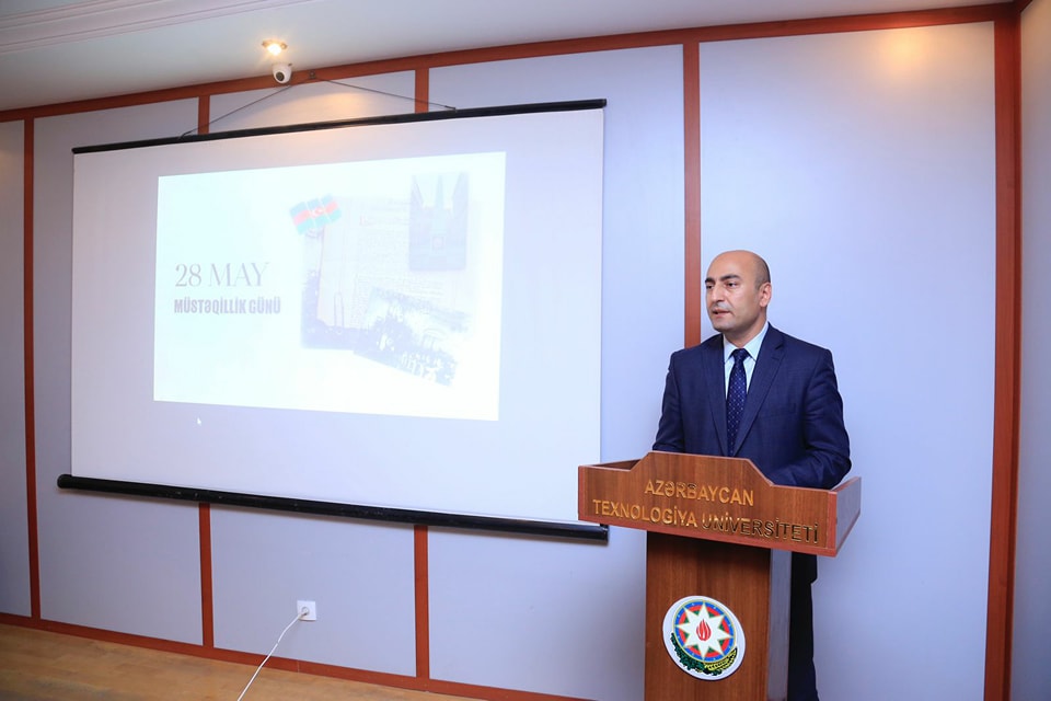 Azərbaycan Texnologiya Universitetində 28 May - Müstəqillik Gününə həsr edilmiş tədbir keçirilib